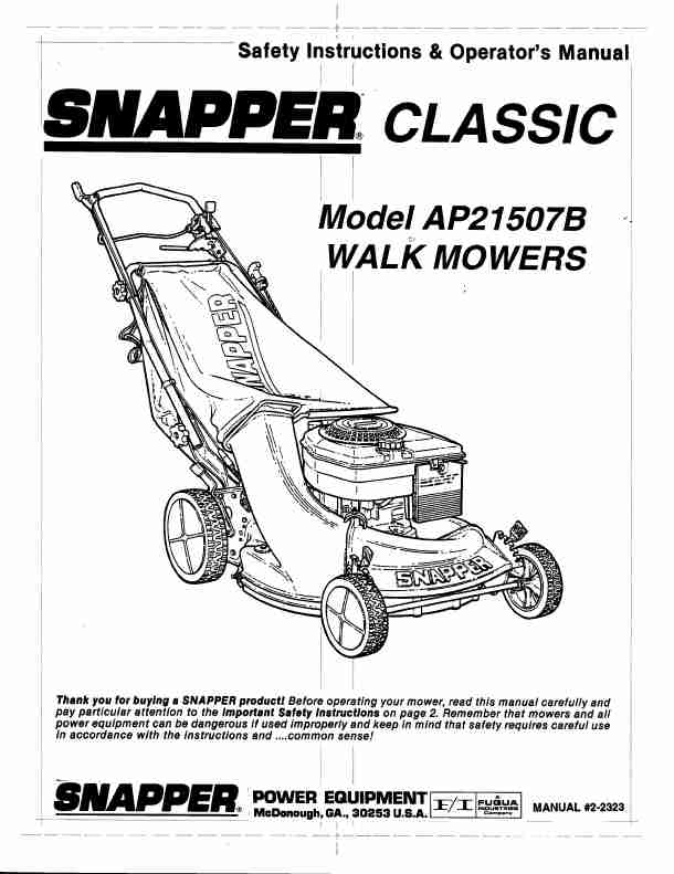 Snapper Lawn Mower AP21507B-page_pdf
